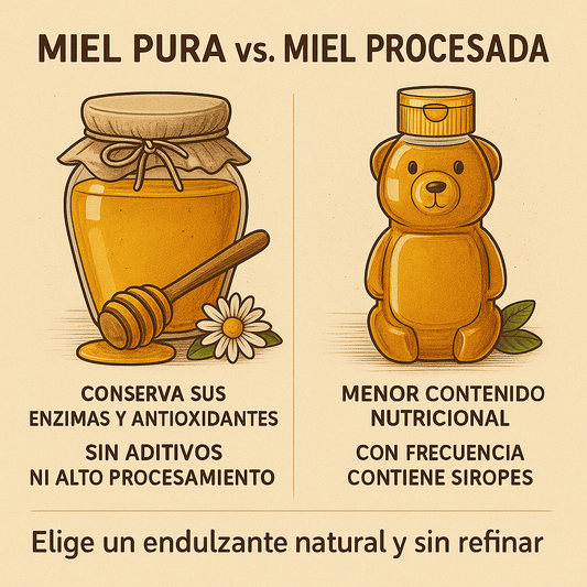Miel pura vs miel procesada: Descubre cuál es mejor para tu salud - Meli Bee Nature Shop