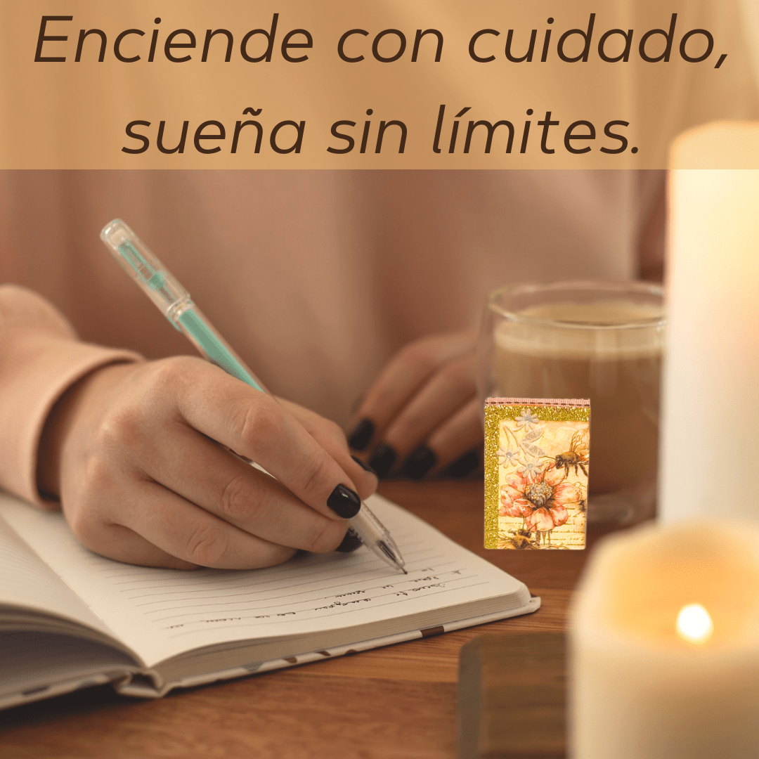 Cerillos Pequeños Decorados a Mano - Meli Bee - Meli Bee Nature Shop