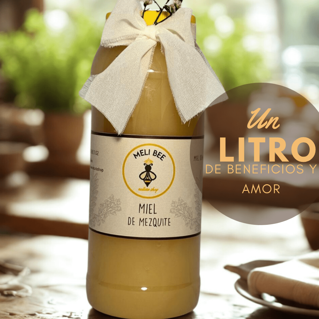 Miel de Abeja Pura Flor de Mezquite 1 Lt - Meli Bee Nature Shop - Meli Bee Nature Shop