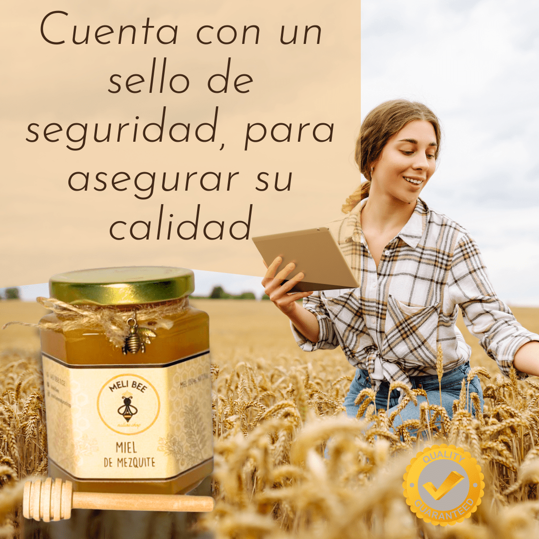 Miel de Abeja Pura Flor de Mezquite 250 mL - Meli Bee Nature Shop - Meli Bee Nature Shop