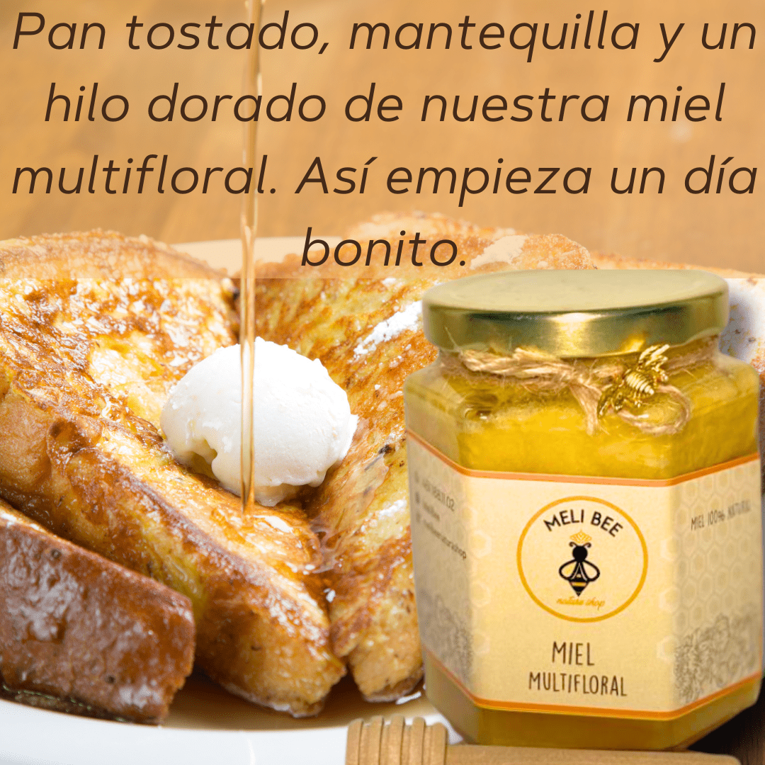 Miel de Abeja Pura Multifloral 250 mL - Meli Bee - Meli Bee Nature Shop