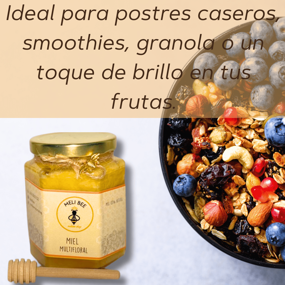 Miel de Abeja Pura Multifloral 250 mL - Meli Bee - Meli Bee Nature Shop